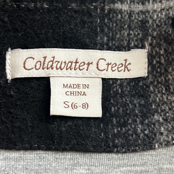 Coldwater Creek, Gray & Black, Zip Up Sweater Vest, Size Small - Picture 4 of 8